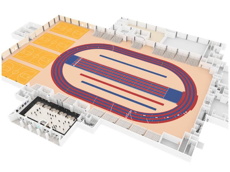 digital drawing of the sports complex